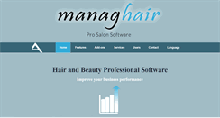 Desktop Screenshot of managhair.com
