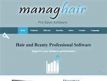 Tablet Screenshot of managhair.com